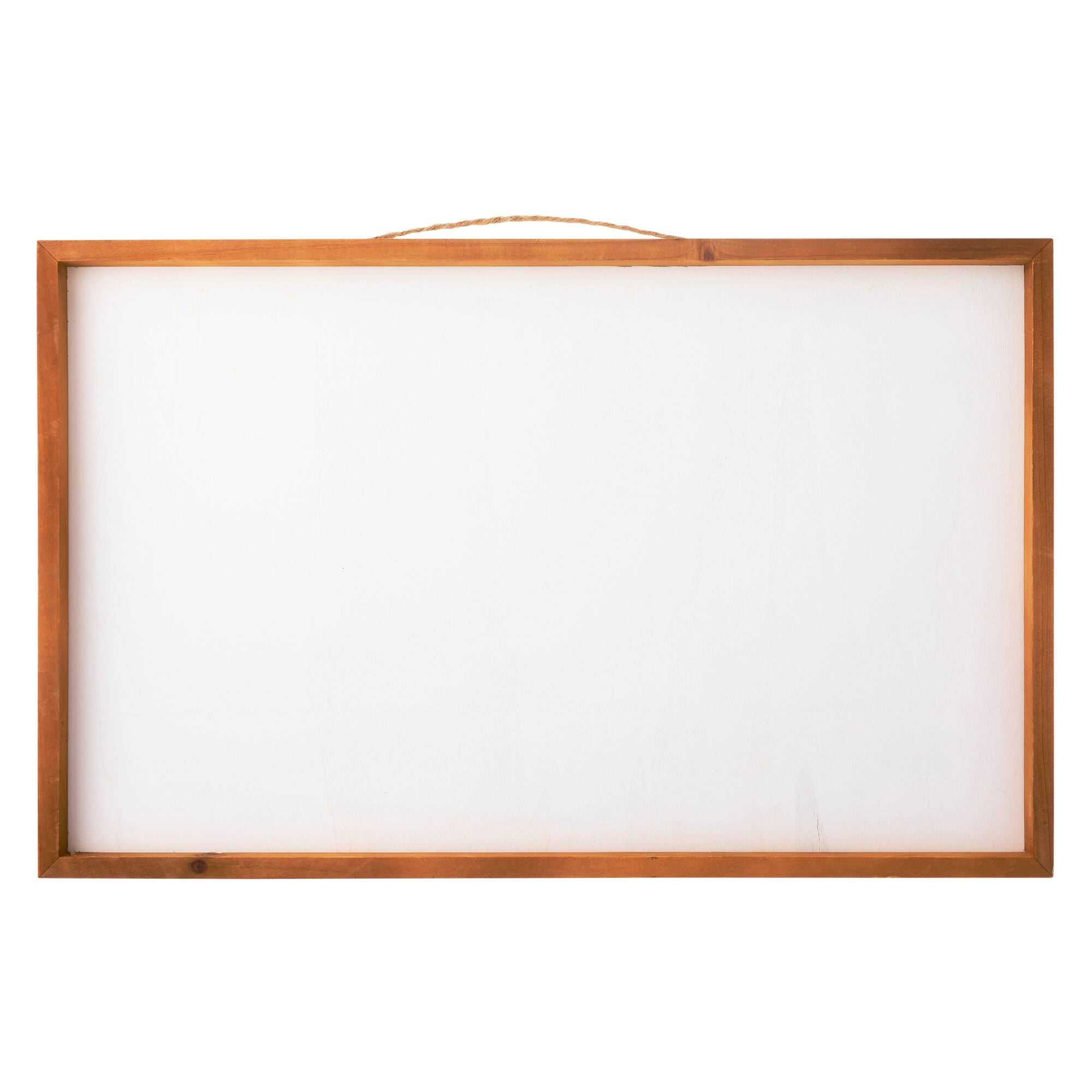 27" Unfinished Plaque with Brown Frame by Make Market®